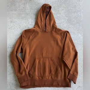 Vintage 90s retro fall burnt orange Nike sweatshirt hoodie fleece
